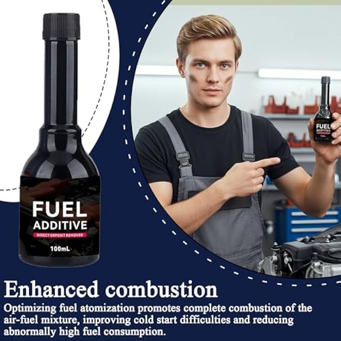 ENGINE OIL ADDITIVE | 100ML DEEP CLEANING STABILIZER,COMBUSTION CHAMBER CLEANER | FOR AUTOMOTIVE IMPROVED COMBUSTION SYSTEM CARE TRANSMISSION - Image 3